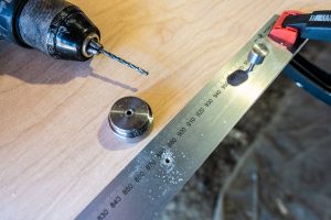 Trinn 2 - bore 3 mm pilothull