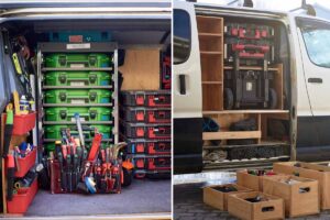 Verktøy organisering i varebil - Mork Snekkerservice