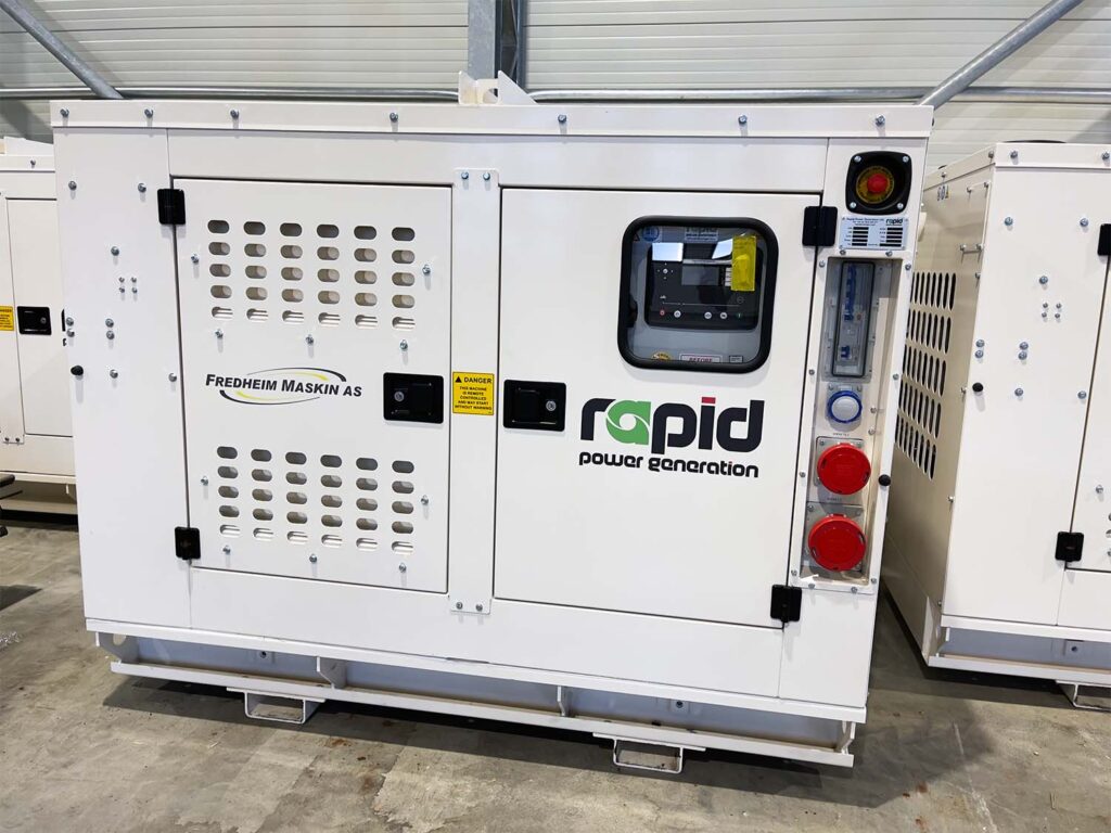 Rapid Power el-generator hos Fredheim Maskin